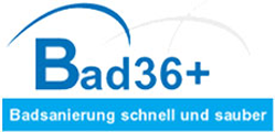 Bad 36+ Badsanierung Logo