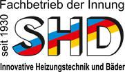 SHD - Innovative Heizungstechnik und Logo